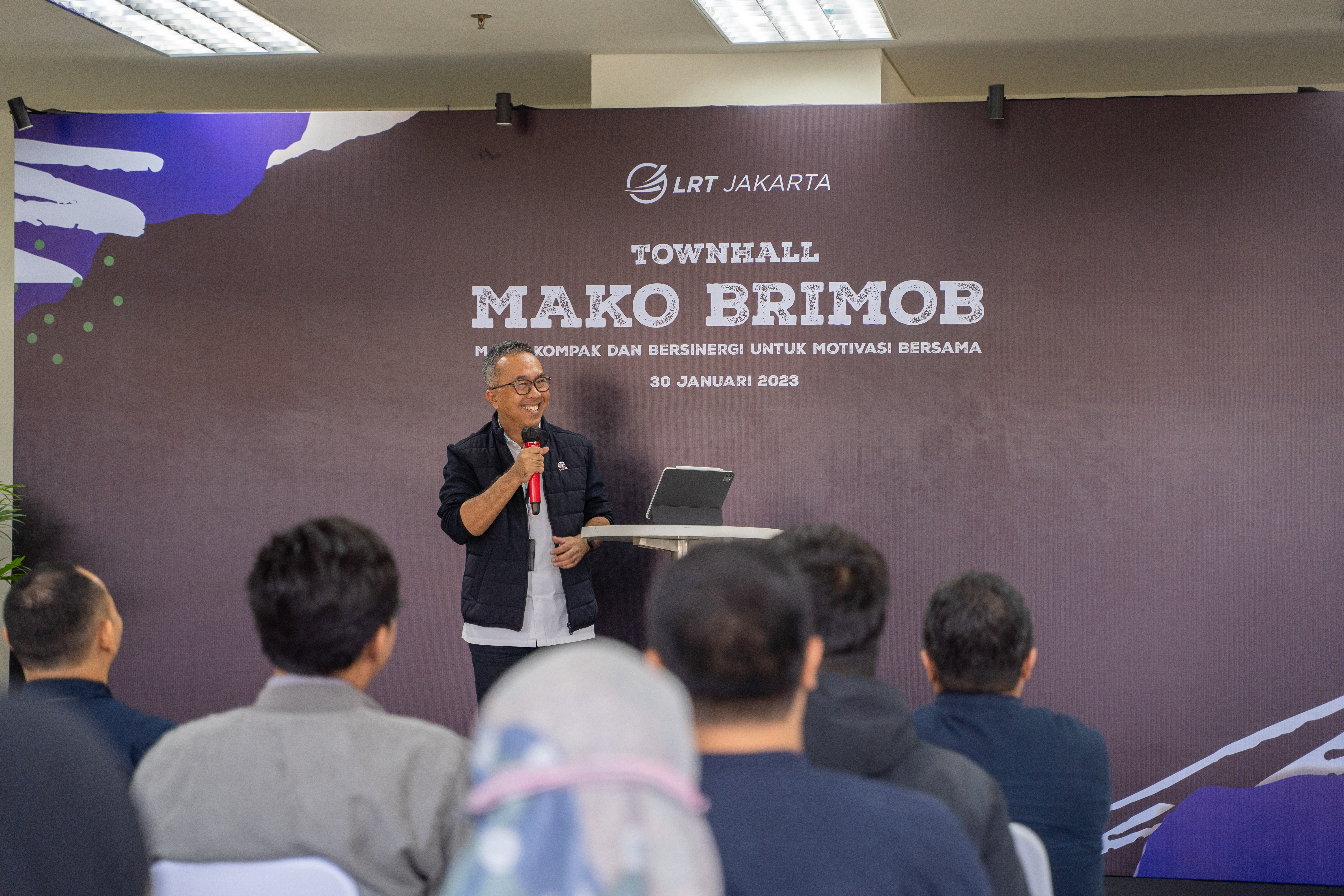 Townhall LRT Jakarta  2023 MAKO BRIMOB